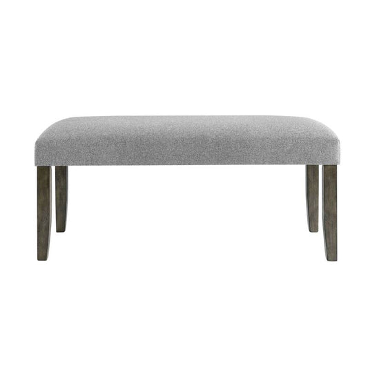 Emily's Stylish Gray Backless Bench