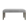 Emily's Stylish Gray Backless Bench