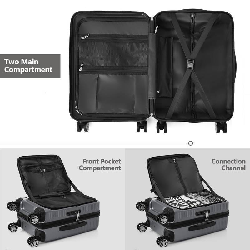 Travel Buddy: Lightweight Carry-On with USB Port and Front Pocket