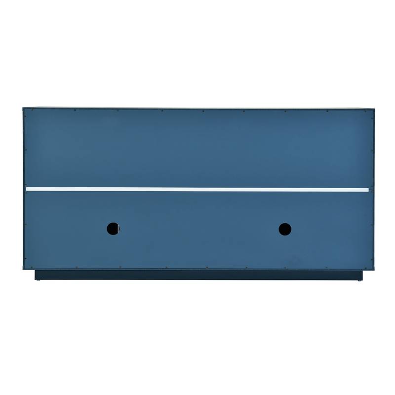 Navy Blue Modern Sideboard with Stylish Handles and Adjustable Shelves