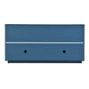 Navy Blue Modern Sideboard with Stylish Handles and Adjustable Shelves
