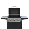 Stainless Steel 4-Burner Propane Grill with Shelves & Wheels