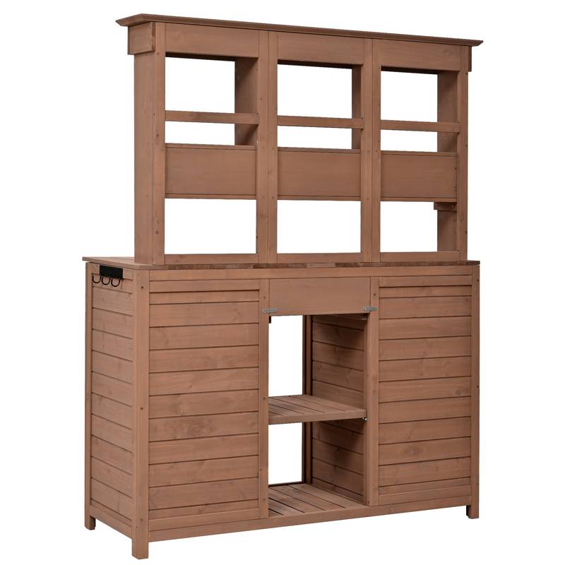 Garden Haven Potting Bench & Storage Station
