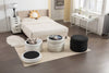 Stylish Black Storage Ottoman