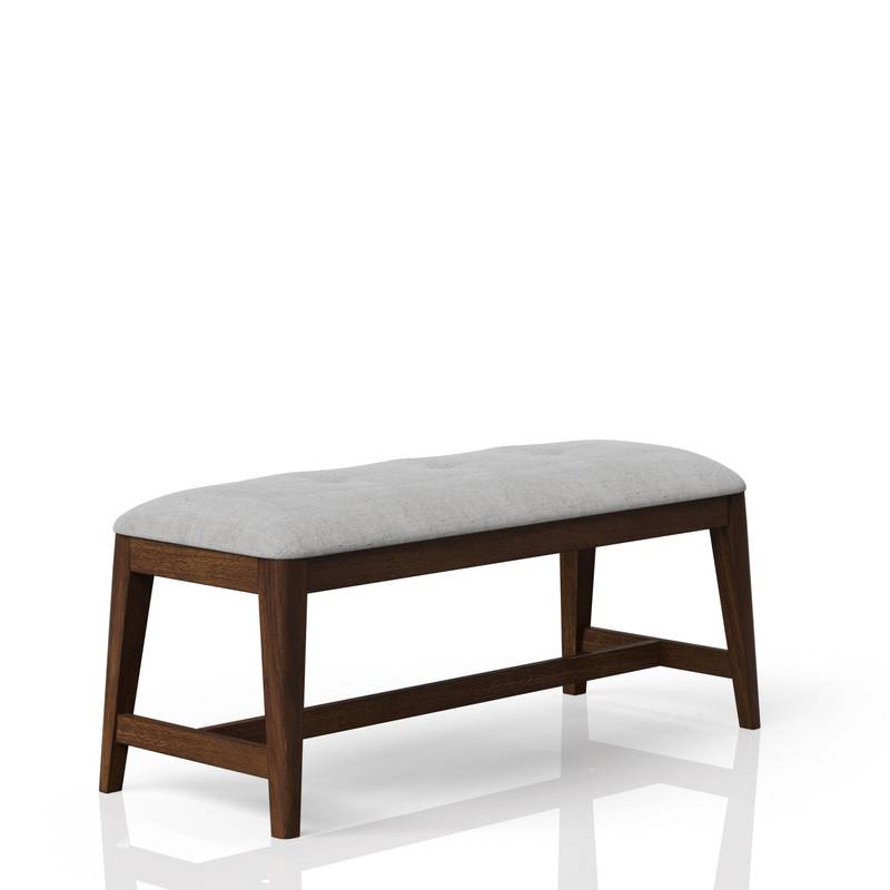 Cozy Mid-Century Backless Bench