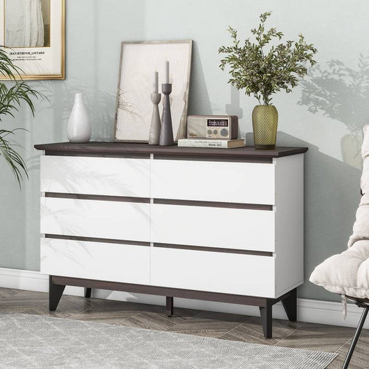 Chic Six-Drawer Storage Chest