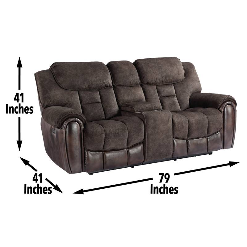 Cozy Luxe Loveseat with Charging Console