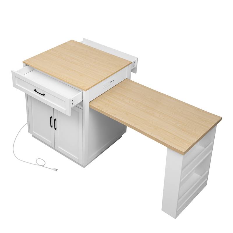 Charming Kitchen Island & Dining Table Combo