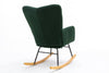 Cozy Green Rocking Chair - Mid Century Modern Charm