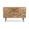 Chic 3-Drawer Sideboard with Trendy Doors