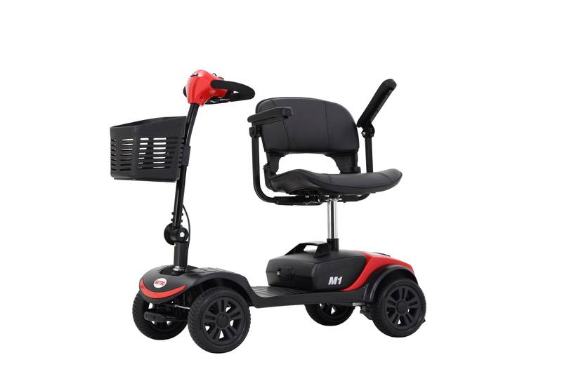 Sleek Red Mobility Scooter
