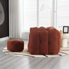Cozy Foam Bean Bag Lounge Chair with Footstool