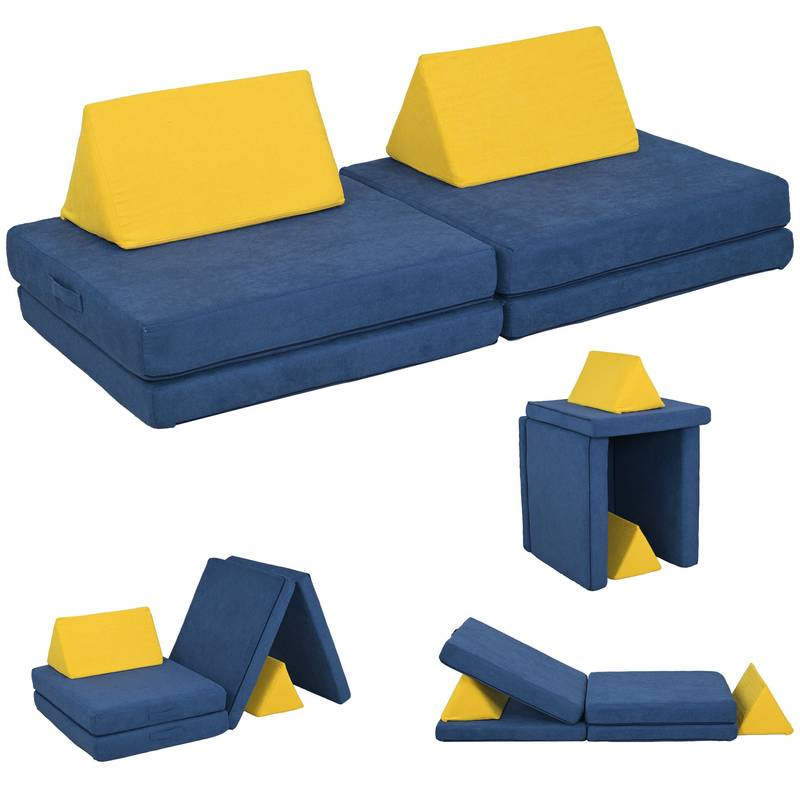 Cozy Kid's Play Couch Set - Soft, Washable Foam for Fun & Relaxation!