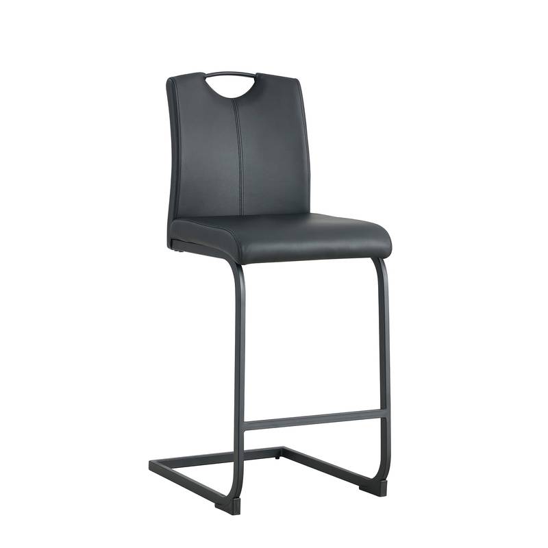 Sleek Black Barstool Duo