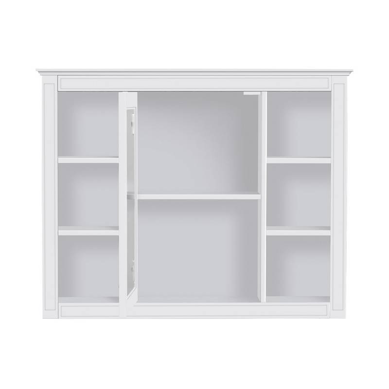 Stylish Wall-Mounted Bathroom Mirror Cabinet with Shelves