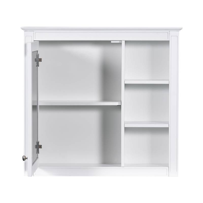 Sleek Wall-Mounted Medicine Cabinet with Mirror & Shelves