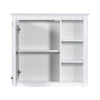 Sleek Wall-Mounted Medicine Cabinet with Mirror & Shelves