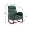 Stylish Emerald Rocking Glider Chair