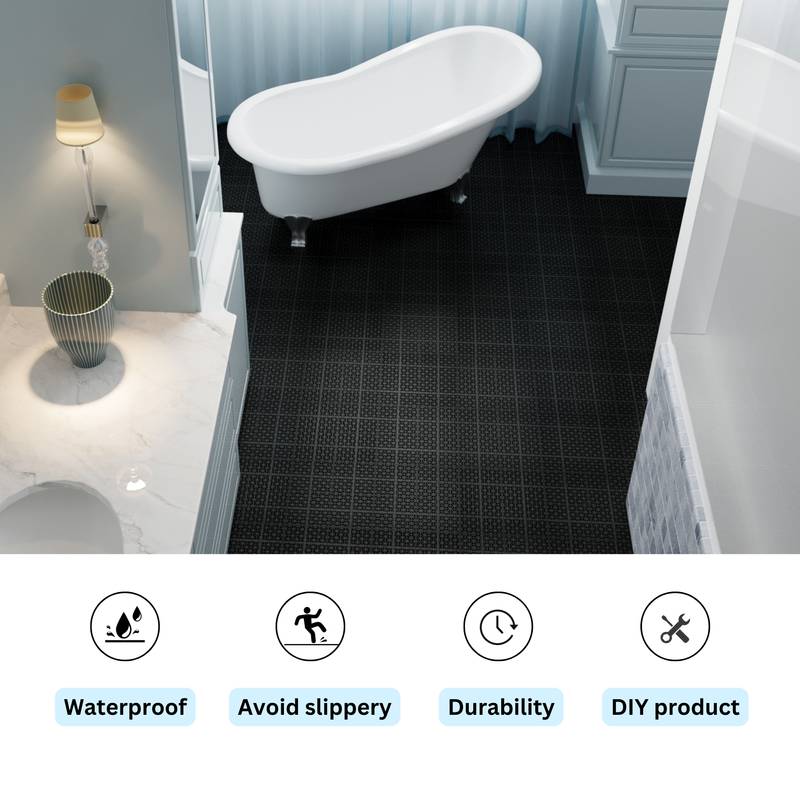 Rosette Outdoor Deck Tiles - Waterproof & Non-Slip