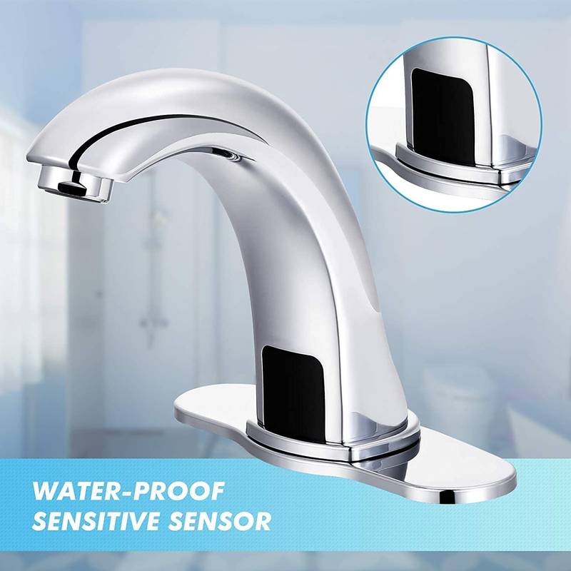 Touchless Chrome Bathroom Faucet