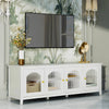 Charming Kids TV Stand with Glass Doors