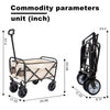 Versatile Collapsible Beach Wagon with Liner Bags