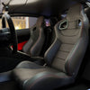 Dynamic Racing Seat Duo with Red Stitching