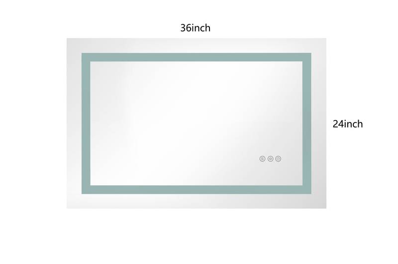 Radiant LED Vanity Mirror with Anti-Fog and Dimmable Lighting