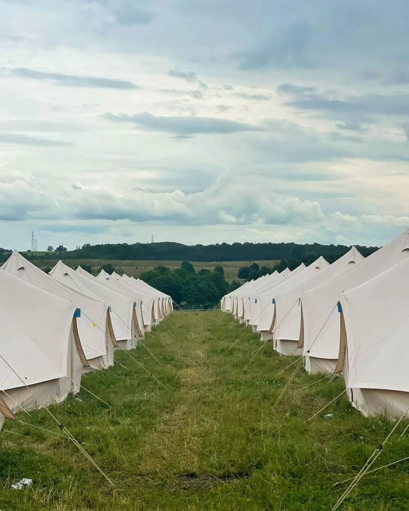 Sam & Haibei Cozy Canvas Glamping Tent