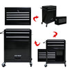 Rolling Tool Chest on Wheels – Black Storage Cabinet with Drawers