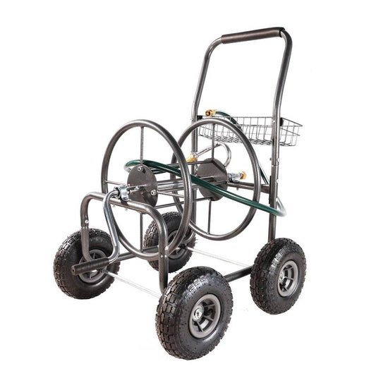 Garden Hose Buddy with Storage Basket