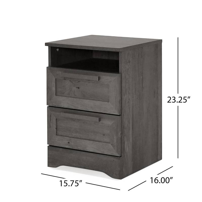 Delaney Double Drawer Nightstand