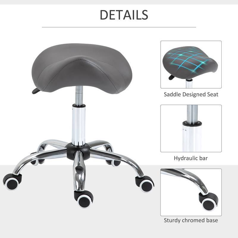 Comfort Roll Stool - Adjustable & Stylish Spa Chair