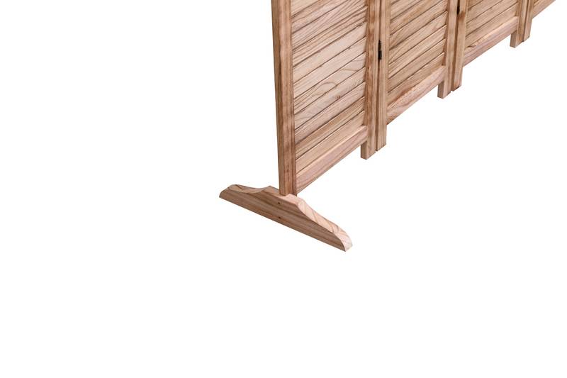 Natural Wood Folding Room Divider