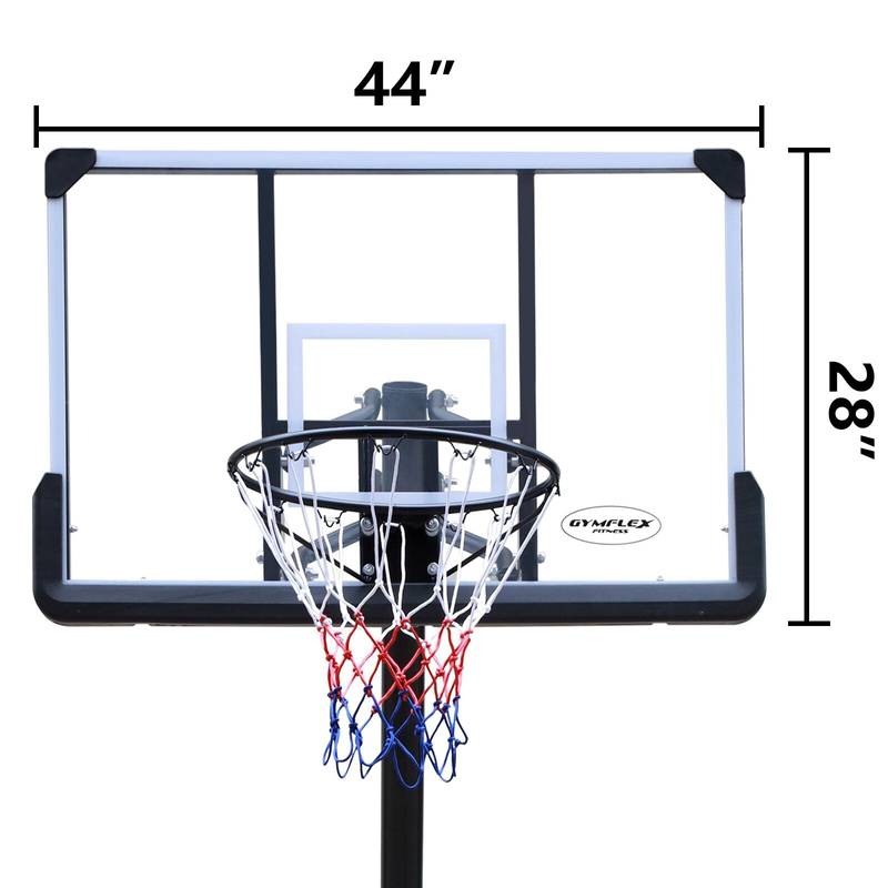 Portable Adjustable Basketball Hoop with Stable Base