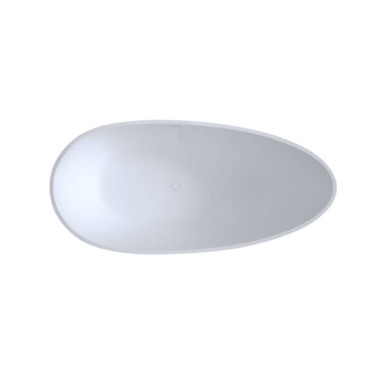 Elegant Matte White Freestanding Soaking Tub