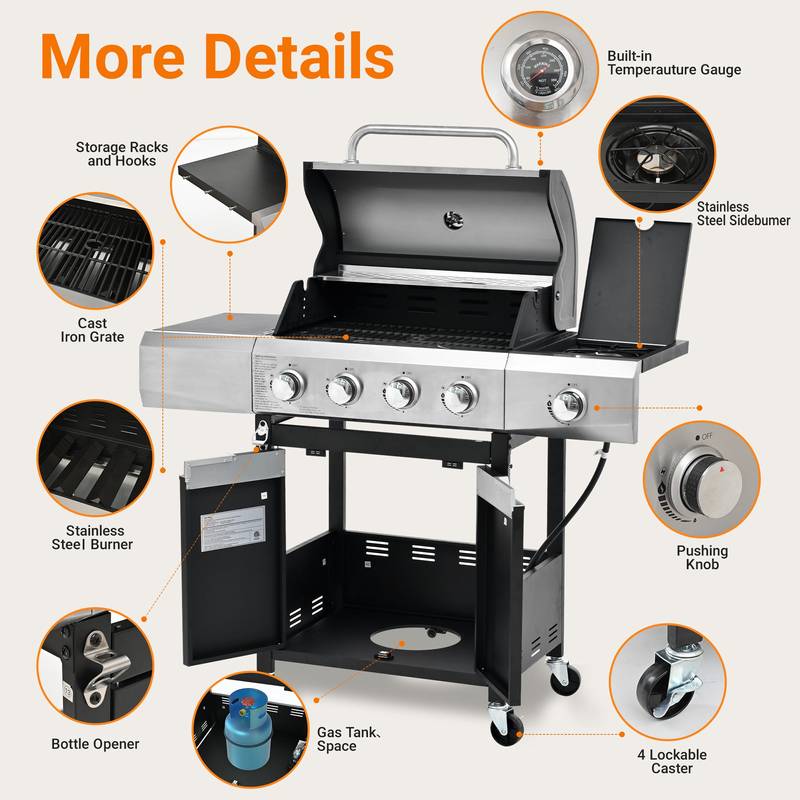 SizzlePro Outdoor 4-Burner Grill