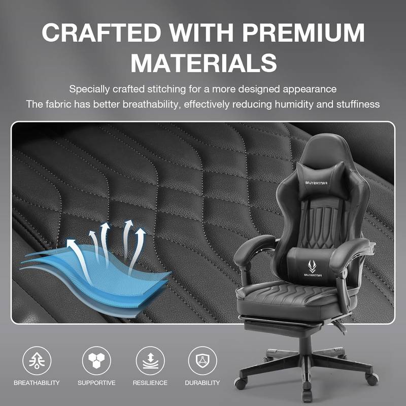 Ultimate Gamer Chair with Built-in Speakers & Comfort Support