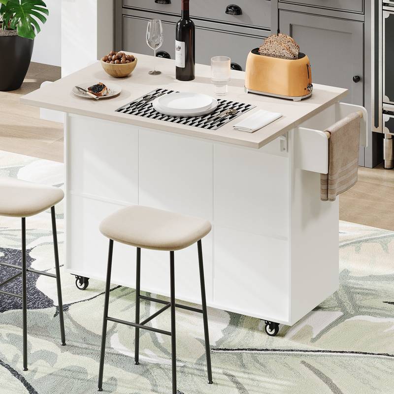Savvy Chef's Rolling Kitchen Island