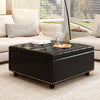 Chic Storage Ottoman with Stylish Footrest