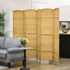 Wooden Room Divider Screen - Stylish Privacy Solution for Home or Office