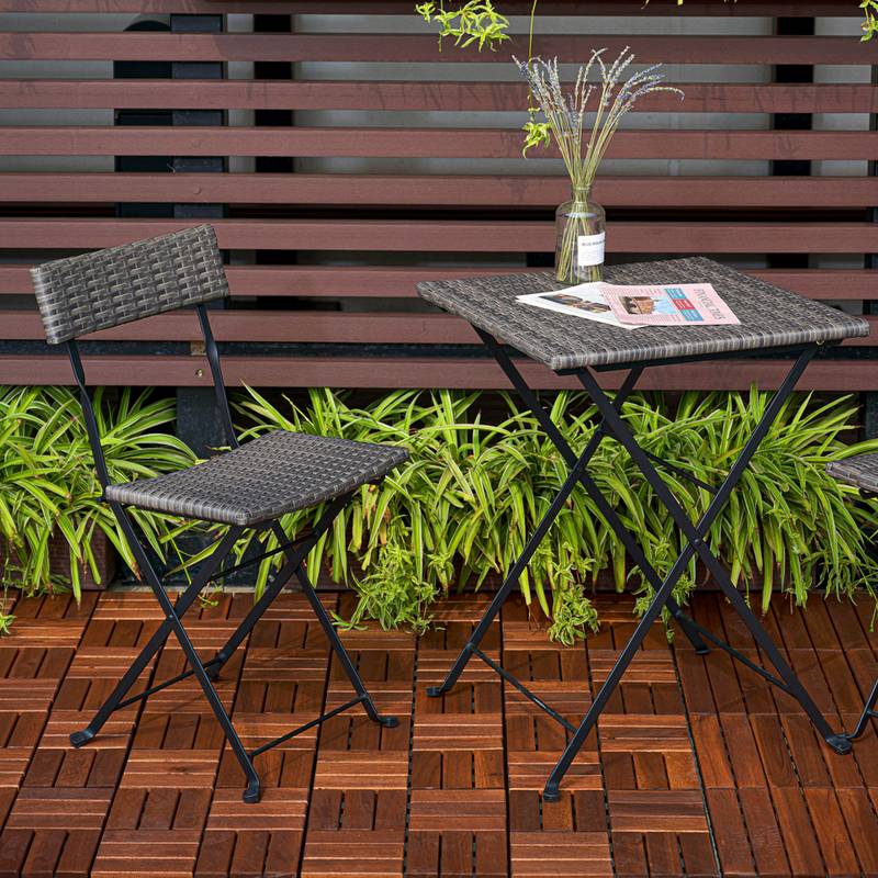 Chic Acacia Deck Tiles - Stylish Outdoor Flooring for Patios & Pools