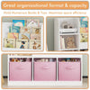 Whimsical Kids' Bookcase with Fun Fabric Drawers