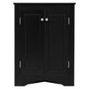 Chic Black Triangle Storage Cabinet for Home & Kitchen