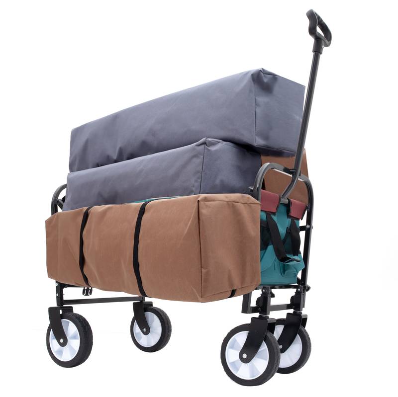 Cyan Collapsible Utility Wagon with Liners