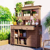 Garden Haven Potting Bench & Storage Station