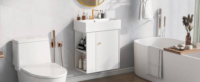 Sleek Floating Vanity for Cozy Bathrooms
