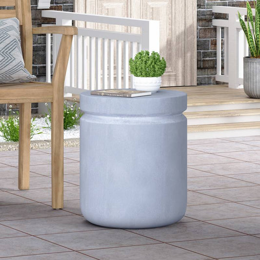Chic Outdoor Concrete Side Table