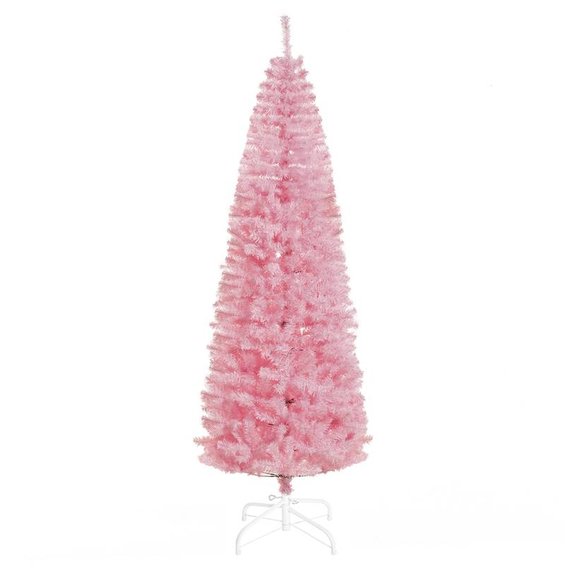 Pink Slim Douglas Fir Christmas Tree