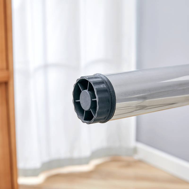 Compact Silver Folding Table Frame